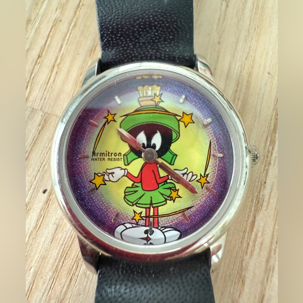 Vintage 90s Armitron Marvin the Martian watch NEW BATTERY